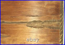 VTG RUSTIC KOTKA FINLAND CARVED WOODWALL ART CABIN withBOAT ON BEACH M Kuparinen