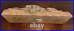 VTG SCHMID-LINDER LUCERNE WOOD-CARVING, SCULPTURE LION MONUMENT (Löwendenkmal)