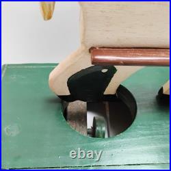 VTG Signed Hand Made Wooden Automata Folk Art Carriage Toy Sculpture 20