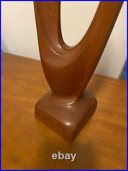 VTG Simon Randers Mobelfabrik Denmark Danish teak wood mother & child sculpture