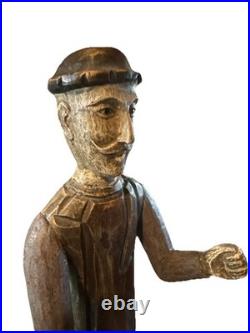 VTG folk wood carved man. Signed By Acclaimed Artist & Woodcarver Bill G. Brady VTG folk wood carved man. Signed By Acclaimed Artist & Woodcarver Bill G. Brady