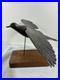 VTG hand-carved Wood flying bird sculpture signed from the mid-20th century