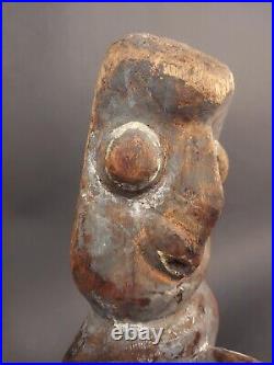 Vanuatu Wood Sculpture Vintage Oceania Mounted