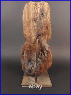 Vanuatu Wood Sculpture Vintage Oceania Mounted