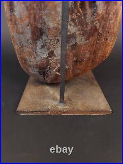 Vanuatu Wood Sculpture Vintage Oceania Mounted