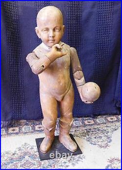 Very Old 24 Tall Hand Carved Santo Nino Vintage santos, Christ Child