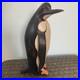 Vintage 12 Carved Wooden Folk Art Penguin
