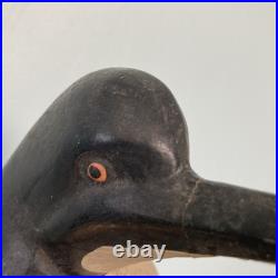 Vintage 12 Carved Wooden Folk Art Penguin
