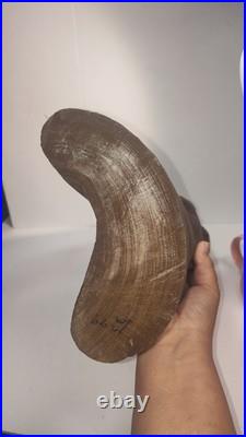 Vintage 14.5 Large Heavy Carved Wood Statue Sculpture Native African Asian