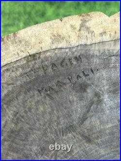 Vintage 14 Wood Carved Balinese Bali Woman Sculpture Statue