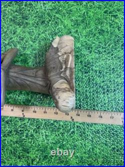 Vintage 14 Wood Carved Balinese Bali Woman Sculpture Statue