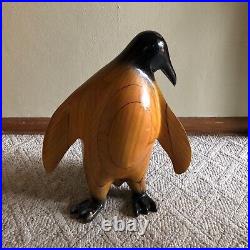 Vintage 19 Wood Penguin Sculpture Statue Figurine WithDamage Punta Arenas Chile