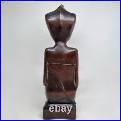 Vintage 1940 Pita Maha Wooden Statue Art Deco Balinese Wood Sculpture Vintage