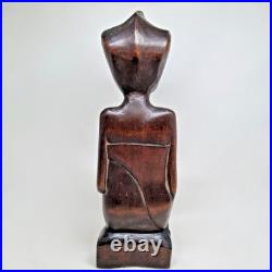 Vintage 1940 Pita Maha Wooden Statue Art Deco Balinese Wood Sculpture Vintage