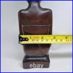 Vintage 1940 Pita Maha Wooden Statue Art Deco Balinese Wood Sculpture Vintage