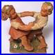 Vintage 1950s Marked ANRI Hand-Carved Wood Sculpture Dancing Tyrolean Couple