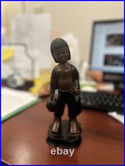 Vintage 1950s Vietnam NGUYEN THANH LE Vietnamese Wood Sculpture Wooden Figure