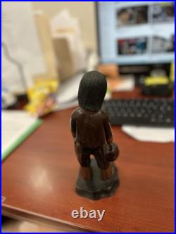 Vintage 1950s Vietnam NGUYEN THANH LE Vietnamese Wood Sculpture Wooden Figure