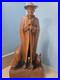 Vintage 1954 Hand-Carved German Shepherd & Animals Folk Art Statue 17 Tall
