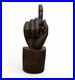 Vintage 1960s Hand-Carved Wood Sculpture. Mid-Century Organic Modern Art. 22