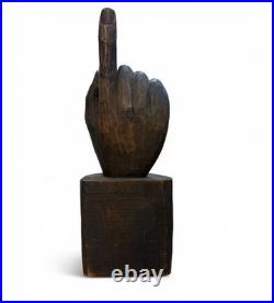 Vintage 1960s Hand-Carved Wood Sculpture. Mid-Century Organic Modern Art. 22