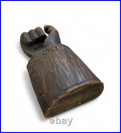 Vintage 1960s Hand-Carved Wood Sculpture. Mid-Century Organic Modern Art. 22