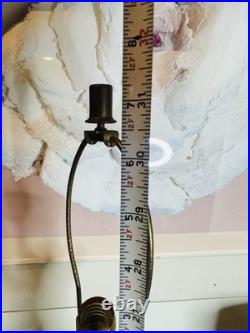 Vintage 1960s Sculptural Walnut Carved Wood Table Lamp Mid Century MCM Modern