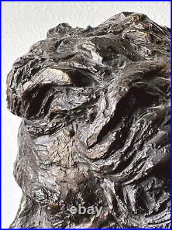 Vintage 1961 Bust of Beethoven Sculpture on Wood Pedestal Austin Productions