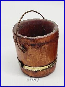 Vintage 1963 Handmade Wood Sculpture Water Pump 15.5 Countertop Signed