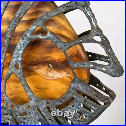 Vintage 1970's Charles Luedtke Burtalist Metal & Wood Fish Sculpture