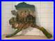 Vintage 1979 Alaska Shaped 3D Hand Painted Signed Wood Clock Art Sculpture READ