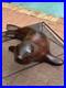 Vintage 1980's Russian USSR Hand Carved Wooden 18 Baby Seal Signed Sculpture