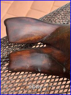 Vintage 1980's Russian USSR Hand Carved Wooden 18 Baby Seal Signed Sculpture
