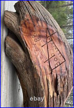 Vintage 1988 Bob Lundy Wood Carving Sculpture Indian Man Cowboy 18 Dual