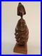 Vintage 1992 Frank Coronado Signed Mahogany Wood Sculpture Moderskap 14x5x4
