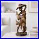 Vintage 29 Signed by Artist Monkey Pod Wood Sculpture Caribbean Folk Art