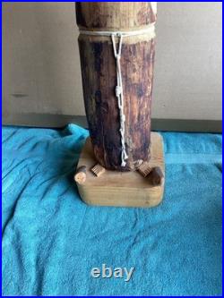 Vintage 32 1998 Signed HECTOR RASCON Wood Carving St. Francis in Excellent Cond