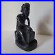 Vintage 50s Ondua Bernard Ebony Wood Sculpture Signed Dated Mam Working