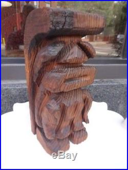 Vintage 60s Witco 12 Tiki Wood Carving Sculpture Hawaiiana