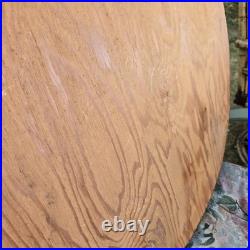 Vintage 70's Large Wood Sculpture Wall Hanging Art Mirror By Chester Moyer 28x28