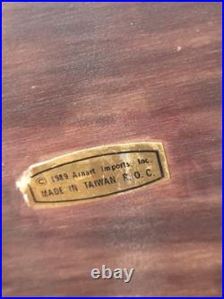 Vintage A. Belcari Resin & Wood Lady with Water Jug Sculpture 13.5 Inches