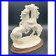 Vintage A. SANTINI Horse Sculpture, Made in Italy, Signed A. Lucchessi