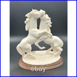 Vintage A. SANTINI Horse Sculpture, Made in Italy, Signed A. Lucchessi