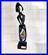 Vintage ABSTRACT PAINTED WOOD Sculpture DOMINGO GOMEZ CAOBA 1991