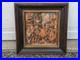 Vintage ANRI Italy Wood Carving Wall Plaque Carl Spitzweg Spanish Serenade