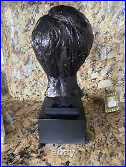 Vintage Abraham Lincoln Bust by Leo Cherne, Signed and Dated 1955 Rare Vintage