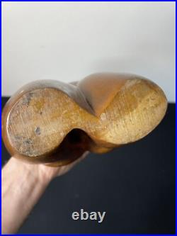 Vintage Abstract Female Figural Sculpture Mid Century Modern Biomorphic Wood 21