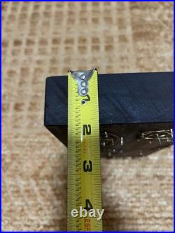 Vintage Abstract Modernist Face Wire Sculpture On Wood Artist Hand Made