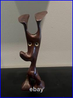 Vintage Abstract Sculpture by Danish Artist Knud Albert. Signed