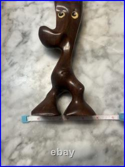 Vintage Abstract Sculpture by Danish Artist Knud Albert. Signed